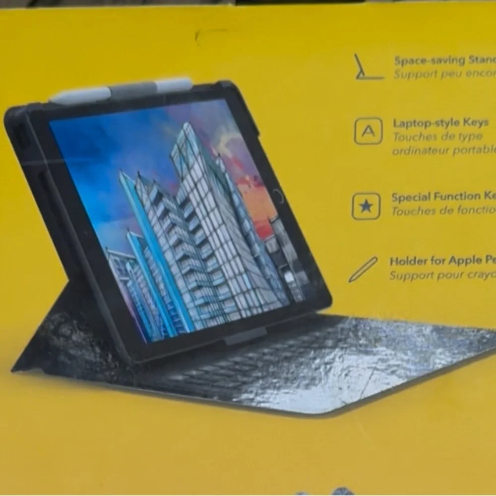 Messenger Folio Bluetooth Keyboard Case for iPad and iPad Pro